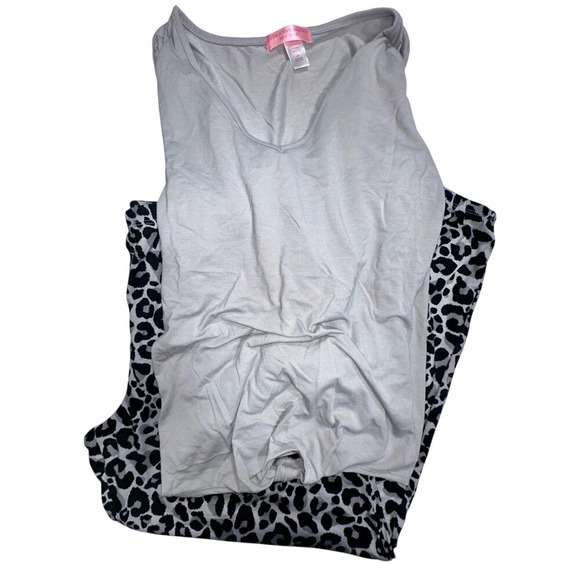 Christian Siriano Other - Christian Siriano Pajama Set Super Soft Leopard‎ Pants Lounge Joggers L NWT
